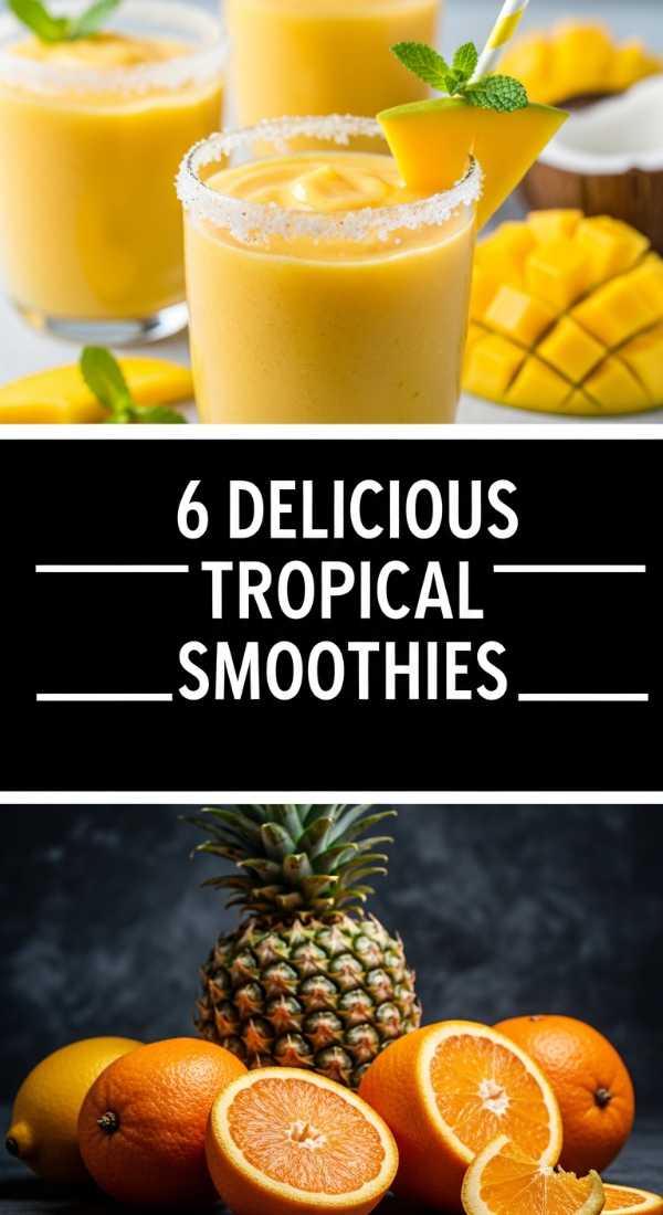 6 Best Tropical Mango Smoothie Drinks Step By Step Guide 69f451e5ec2c6