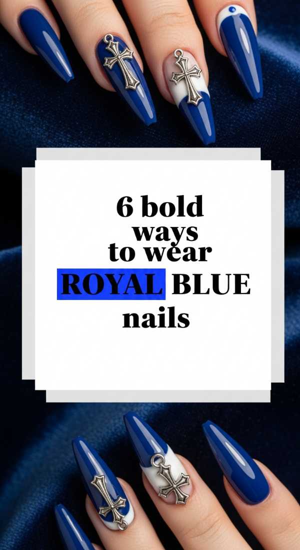 Master the Classic Duo: The Ultimate Blue and White Nail Art Tutorial 6 Bold Ways To Wear Royal Blue Nails 69fc7f6b48ec2