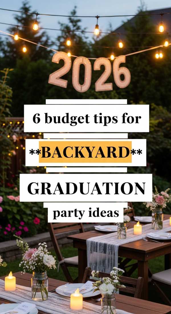 6 Budget Tips For Backyard Graduation Party Ideas 69f5dca45d623