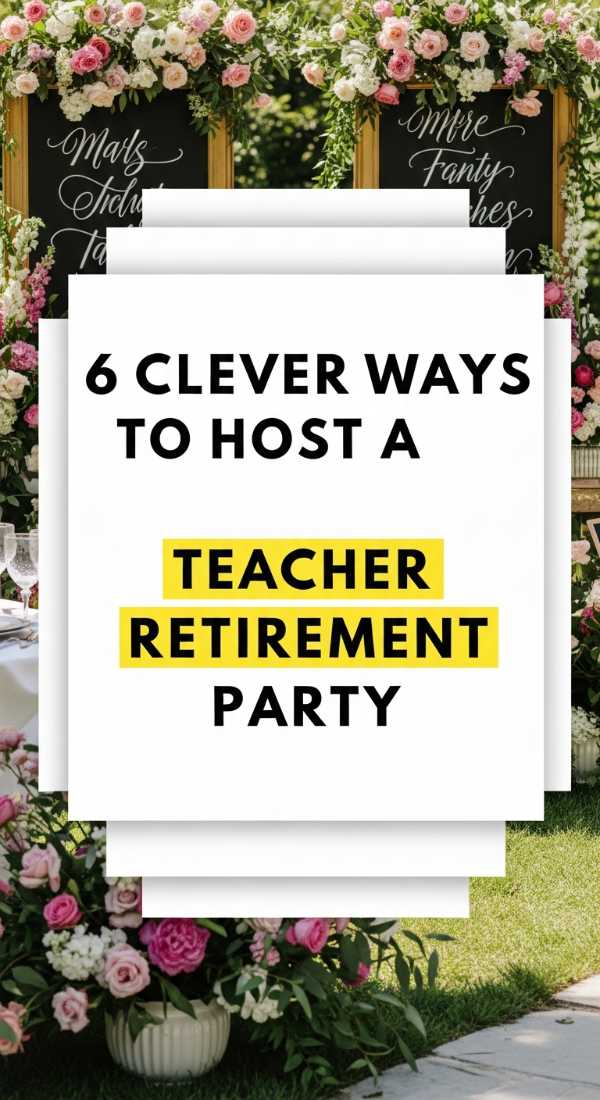 6 Clever Ways To Host A Teacher Retirement Party 6a0de738739bc