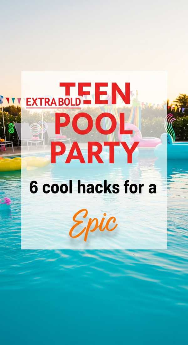 The Graduate's Garden Party: Creative Ideas for an Unforgettable Backyard Celebration 6 Cool Hacks For A Teen Pool Party 6a157b0759b34