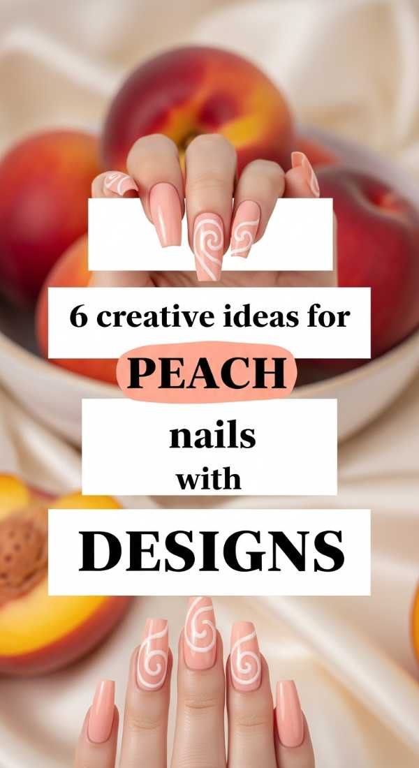 6 Creative Ideas For Peach Nails With Designs 6a059c9839ad2