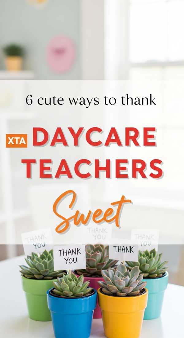 6 Cute Ways To Thank Daycare Teachers 6a0d98bd65b06