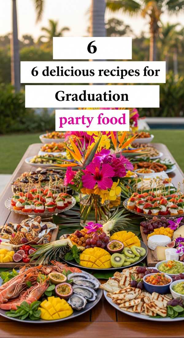 The Ultimate Guide to Hosting the Hottest Summer Bash 6 Delicious Recipes For Graduation Party Food 6a18a654dfd1e