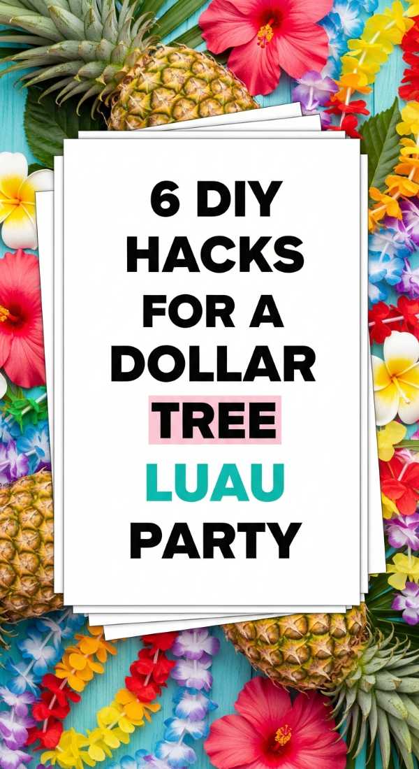 6 Diy Hacks For A Dollar Tree Luau Party 6a0de7366bb60