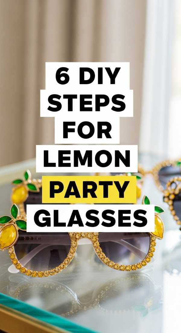 6 Diy Steps For Lemon Party Glasses 69f47eea21e2c