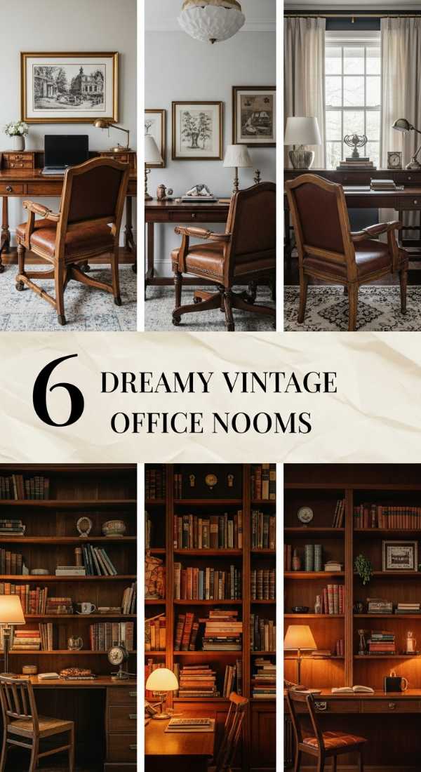 6 Dreamy Vintage Office Nooks 6a035a837636d
