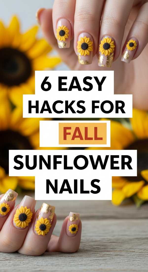6 Easy Hacks For Fall Sunflower Nails 69f5e2b5659bc