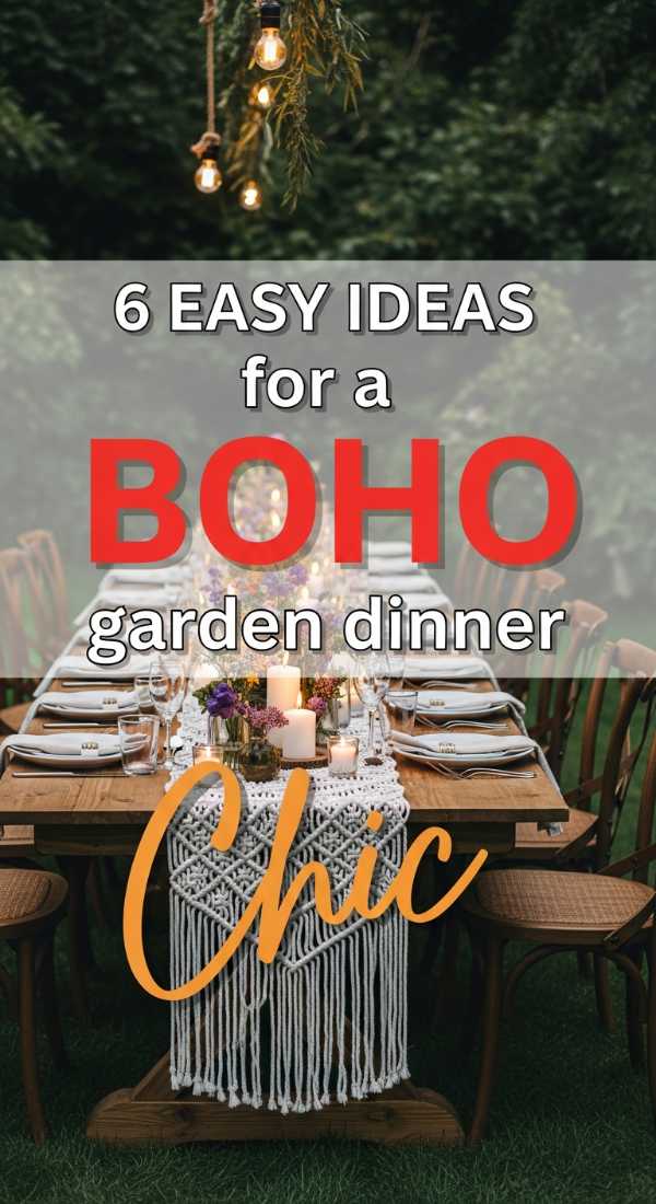 6 Easy Ideas For A Boho Garden Dinner 69f86e074808c