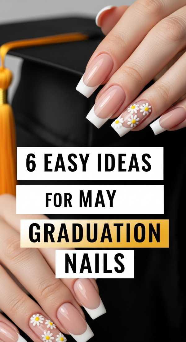 6 Easy Ideas For May Graduation Nails 6a0f11582dd7e