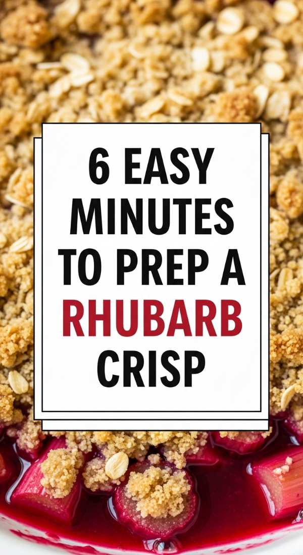 6 Easy Minutes To Prep A Rhubarb Crisp 69fc190ff3e2f