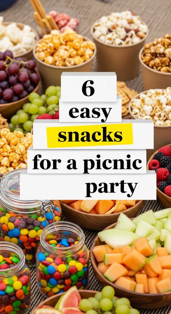 Picnic Perfection: Your Ultimate Guide to Planning a Dreamy Aesthetic Soirée 6 Easy Snacks For A Picnic Party 6a057d8e41b7b