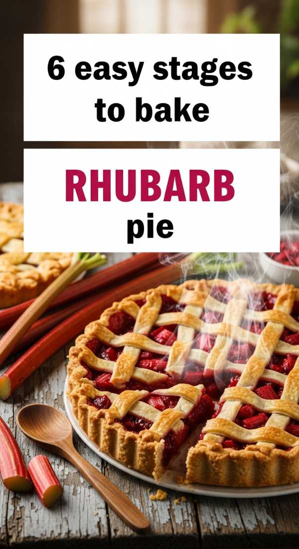 6 Easy Stages To Bake Rhubarb Pie 6a06c564cb0ec