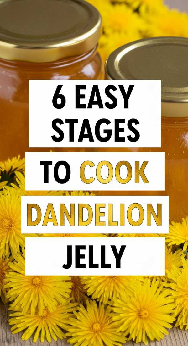 6 Easy Stages To Cook Dandelion Jelly 6a001815f2f0f