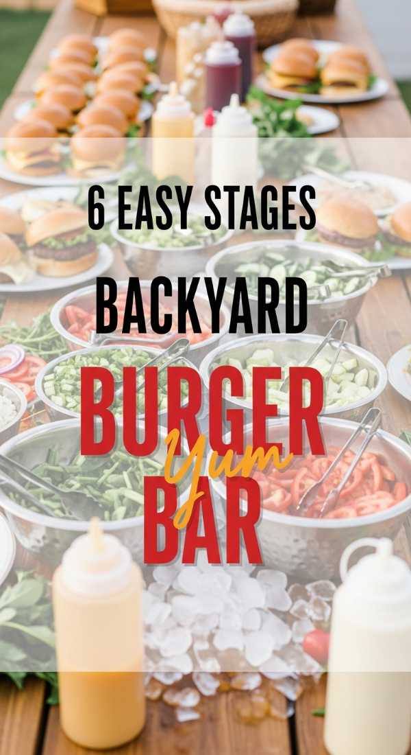 6 Easy Stages To Organize A Backyard Burger Bar 6a0d9efaedd69