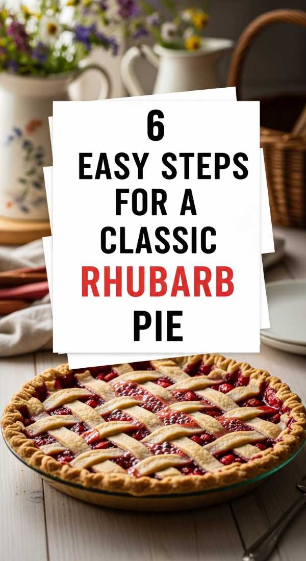 6 Easy Steps For A Classic Rhubarb Pie 6a06fec314de2