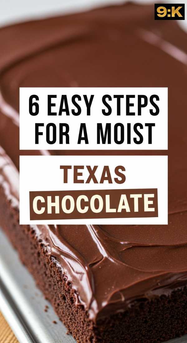 6 Easy Steps For A Moist Texas Chocolate Sheet Cake 6a06c3aef3993