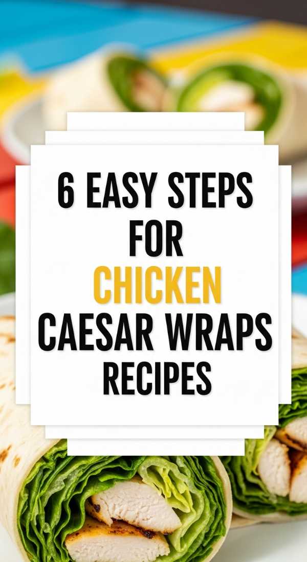 6 Easy Steps For Chicken Caesar Wraps Recipes 6a109f276e5d3