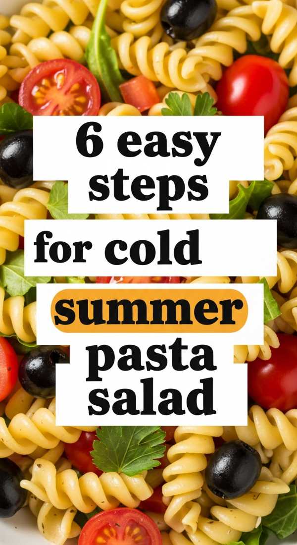 Beat the Heat: The Only Summer Cooking Guide You'll Ever Need 6 Easy Steps For Cold Summer Pasta Salad 6a070b6abd380