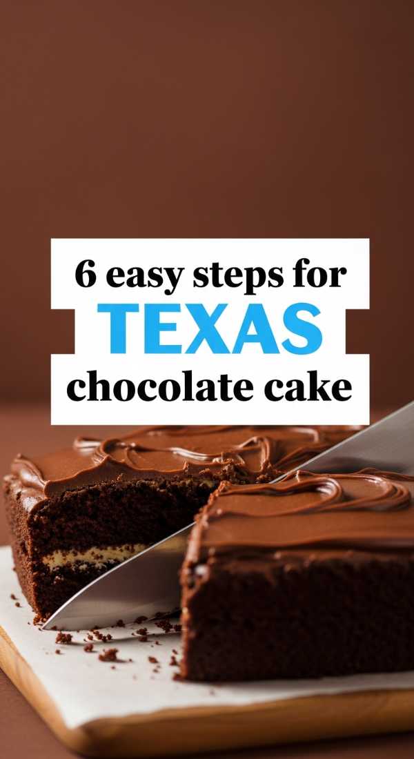 6 Easy Steps For Texas Chocolate Cake 6a06bde05980b