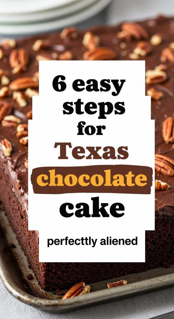 6 Easy Steps For Texas Chocolate Cake 6a10d17f8f931
