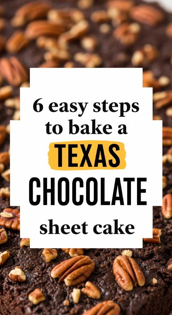 6 Easy Steps To Bake A Texas Chocolate Sheet Cake 6a06c531c162d