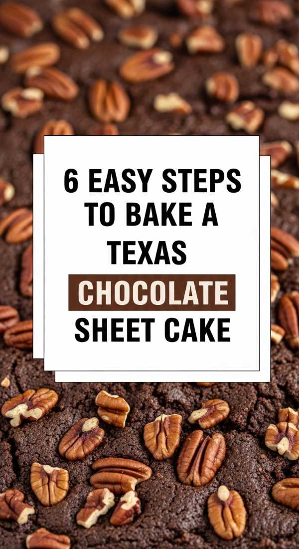6 Easy Steps To Bake A Texas Chocolate Sheet Cake 6a10d0861f634