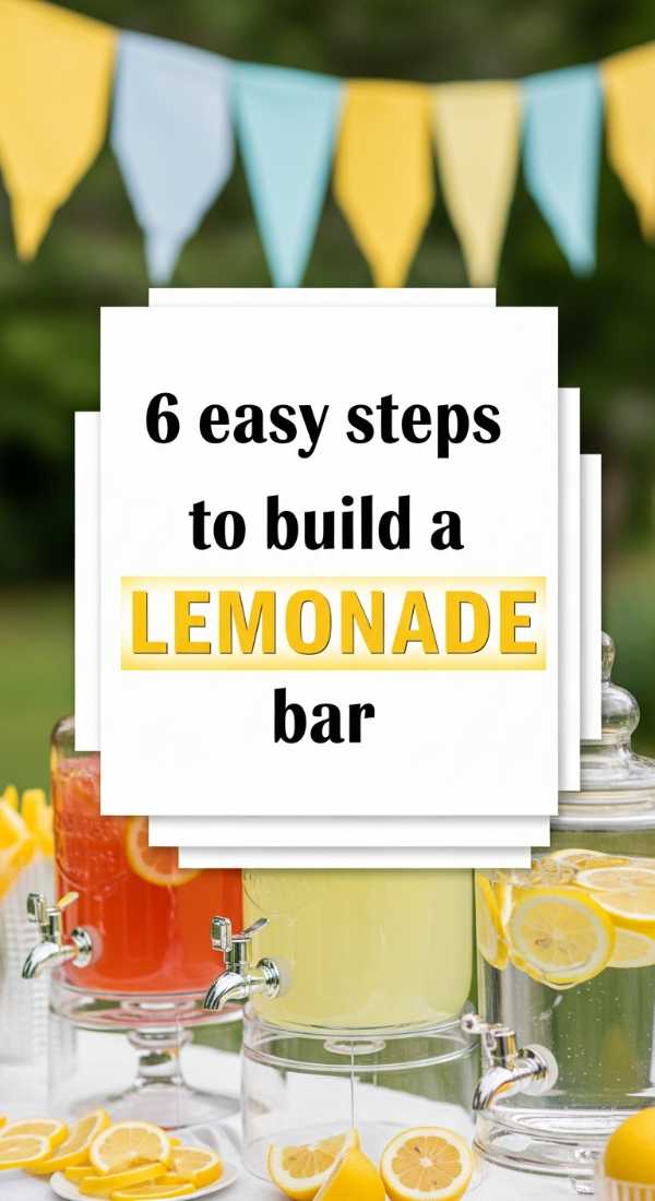 6 Easy Steps To Build A Lemonade Bar 6a06fea7797cf