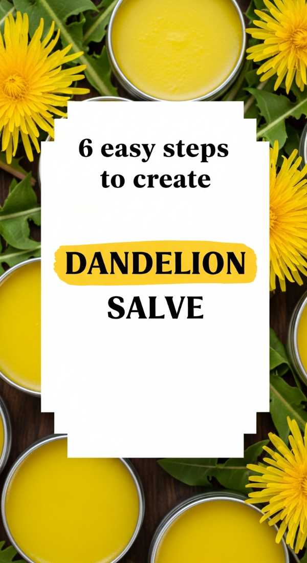 6 Easy Steps To Create Dandelion Salve 69f47f5aae8ec