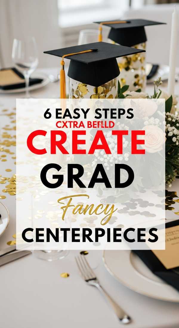 6 Easy Steps To Create Grad Party Centerpieces 69f478e99099d