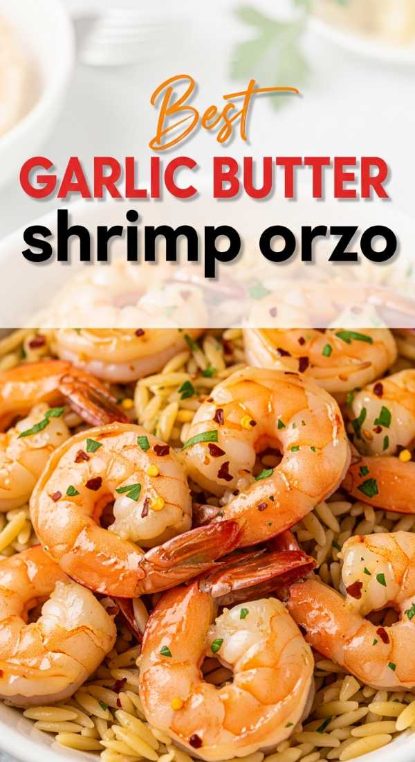 6 Easy Steps To Garlic Butter Shrimp Orzo 69f860b4b1953