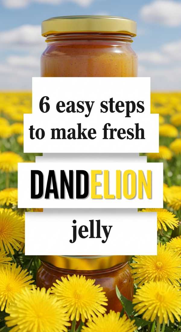 6 Easy Steps To Make Fresh Dandelion Jelly 6a001810b2b2b