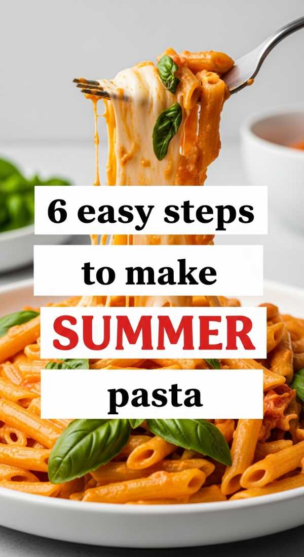6 Easy Steps To Make Summer Pasta 69fc174e6852d