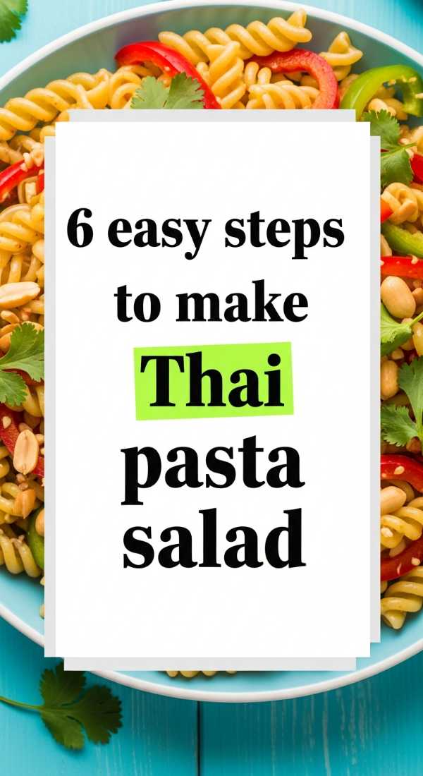 6 Easy Steps To Make Thai Pasta Salad 6a10a0ba40901