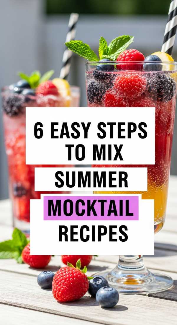Sun-Drenched Flavors: Your Ultimate Handbook for Summer Entertaining 6 Easy Steps To Mix Summer Mocktail Recipes 6a10952d20083