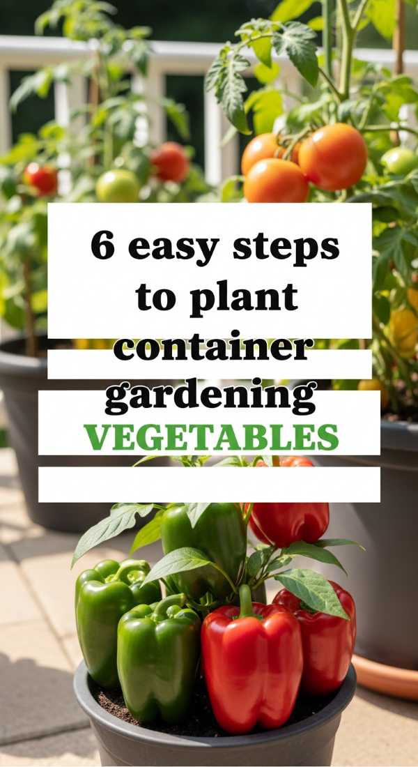 6 Easy Steps To Plant Container Gardening Vegetables 69f4858e2666f