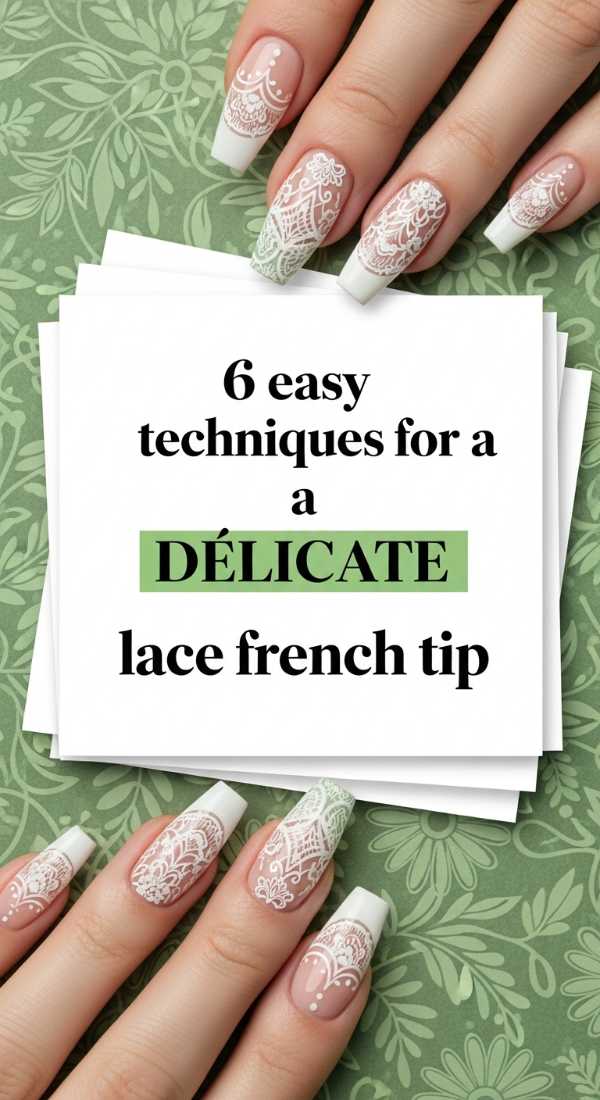6 Easy Techniques For A Delicate Lace French Tip 6a1a999ecb7ba