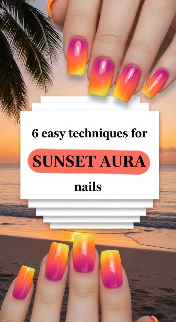 Stay Ahead of the Curve: The Definitive 2026 Nail Trend Report 6 Easy Techniques For Sunset Aura Nails 6a05a4020039b