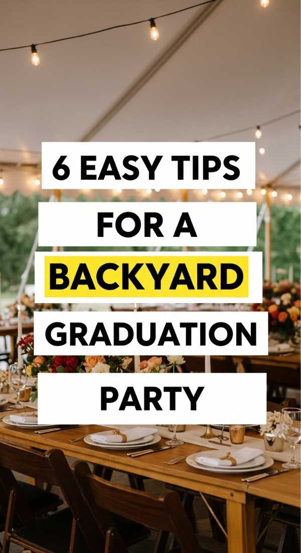Dreamy Degrees: Curating the Perfect Aesthetic Summer Graduation Party 6 Easy Tips For A Backyard Graduation Party 6a057d9760a38