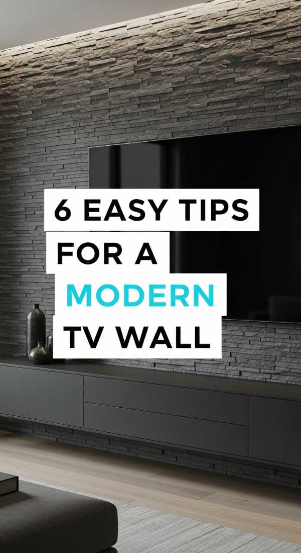 Modern Wall Design Masterclass: Transform Any Room Like a Pro 6 Easy Tips For A Modern Tv Wall 69fb22362466e