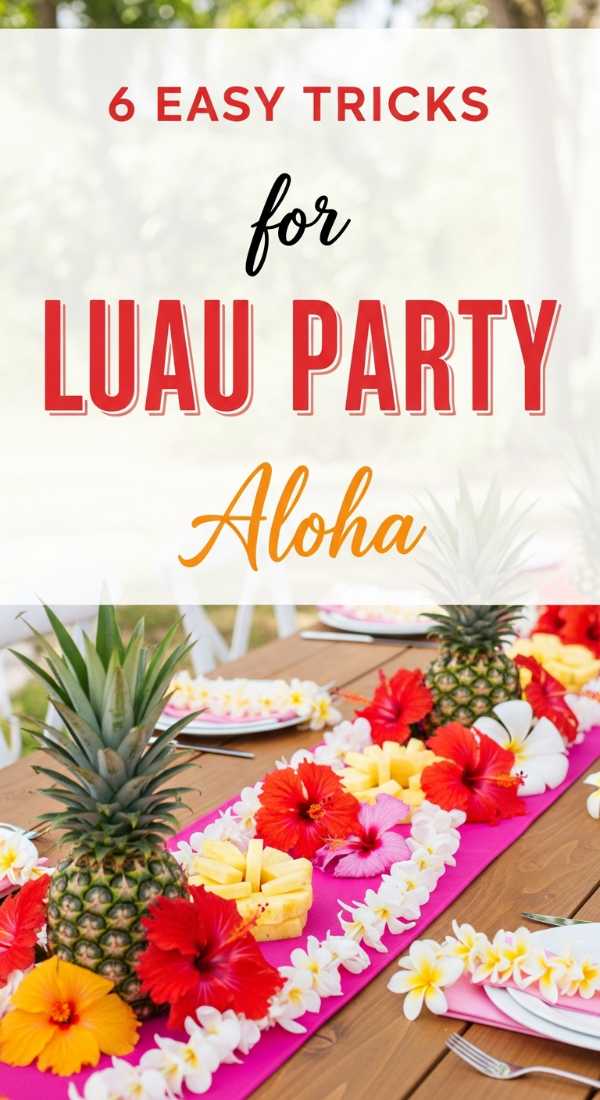 The Art of the Party: How to Master Celebration Decor Every Time 6 Easy Tricks For Luau Party Decorations 6a056f9fe41fd