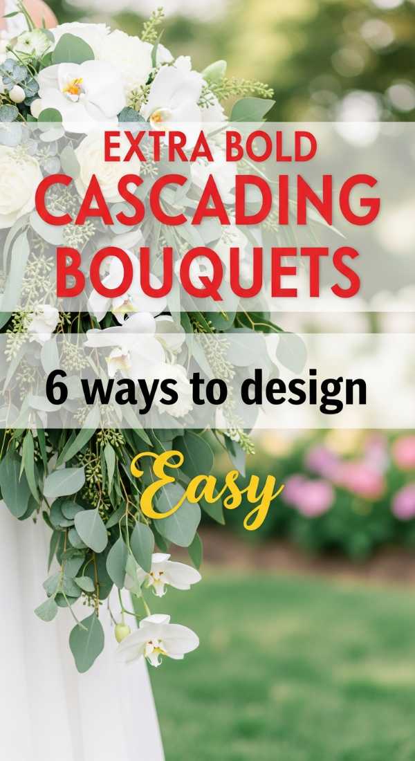 6 Easy Ways To Design Cascading Wedding Bouquets 69fc2670f1c7f