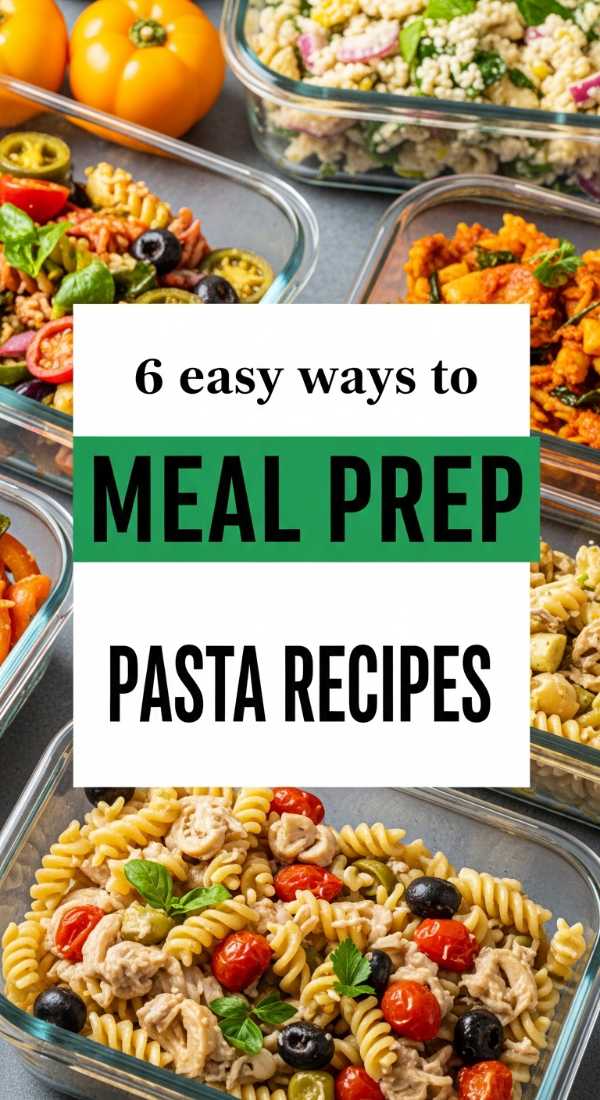 6 Easy Ways To Meal Prep Pasta Recipes 6a1096352f2fb