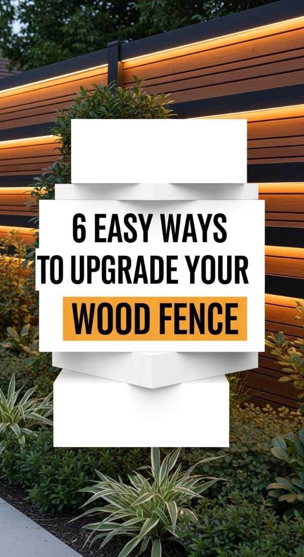 6 Easy Ways To Upgrade Your Wood Fence 69fb223374607