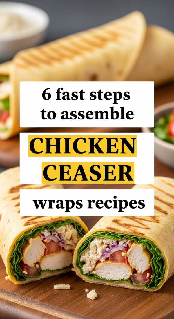 6 Fast Steps To Assemble Chicken Ceaser Wraps Recipes 6a0016102536e