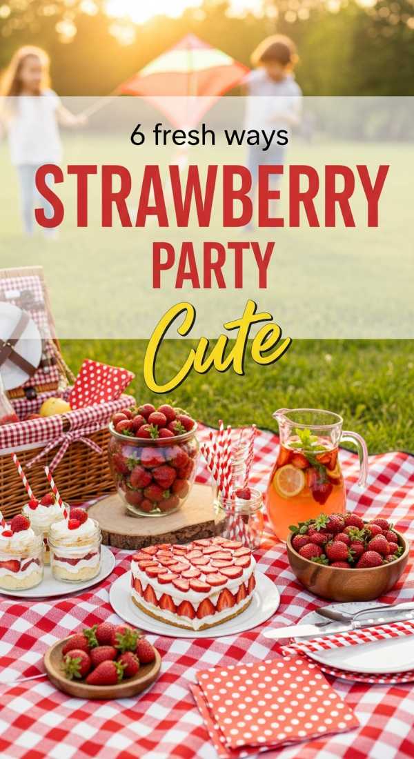 6 Fresh Ways To Style A Strawberry Party 6a0572a79d134