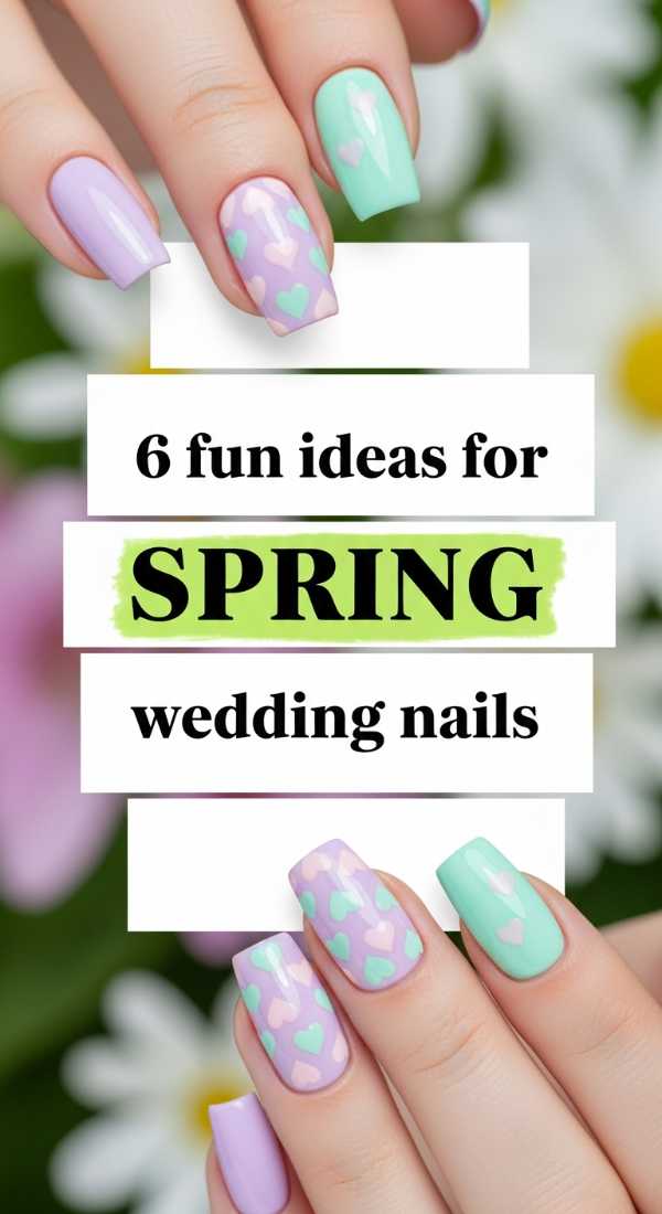 6 Fun Ideas For Spring Wedding Nails 69f5e2bce8f4b