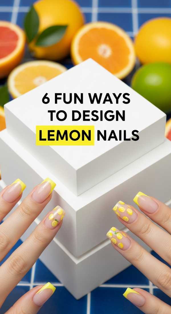 Class of 2026: 10 Nail Trends to Rock from Graduation to Summer Break 6 Fun Ways To Design Lemon Nails 6a0597d7608a1