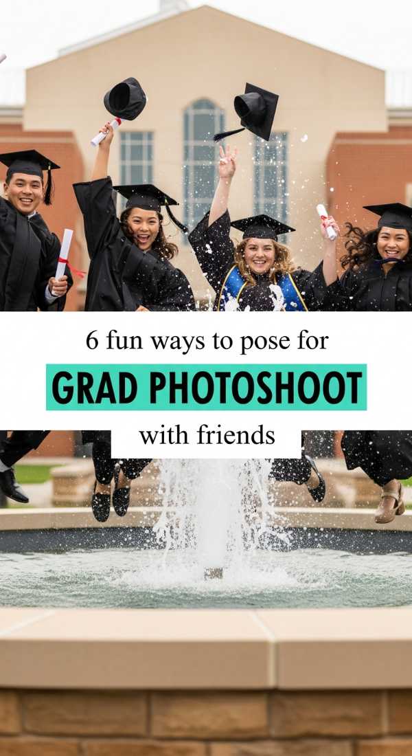 6 Fun Ways To Pose For Grad Photoshoot With Friends 69f47ee3aefc6