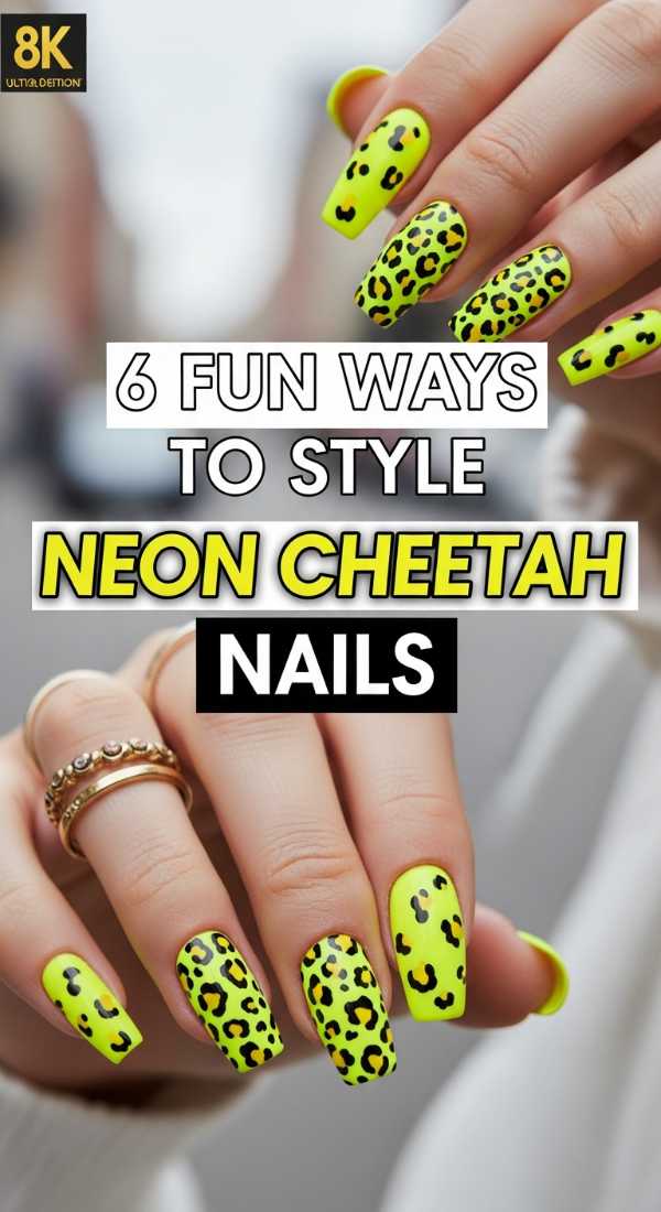 6 Fun Ways To Style Neon Cheetah Nails 6a05a3d6813b4